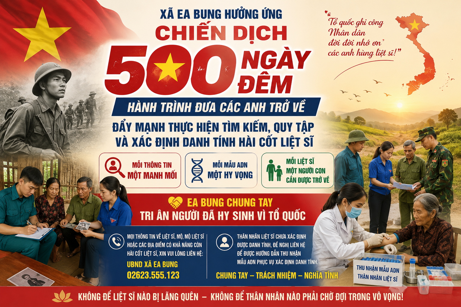 Mỗi thông tin – một cơ hội đưa liệt sĩ trở về